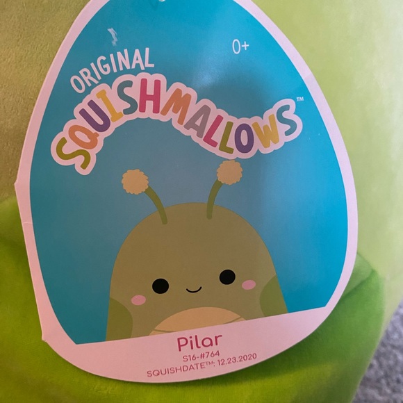 Pilar the Grasshopper 16” Squishmallow - Picture 2 of 2